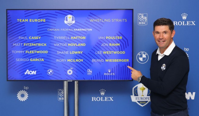 2021 Ryder Cup: Padraig Harrington Names Garcia, Poulter, Lowry as Captain's Picks for Team Europe
