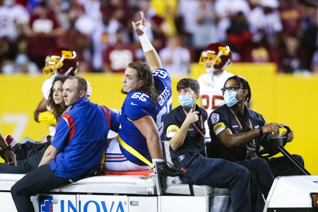 Problems Mount for 0-2 Giants as OL Nick Gates Ruled Out for Season Due to Gruesome Leg Fracture